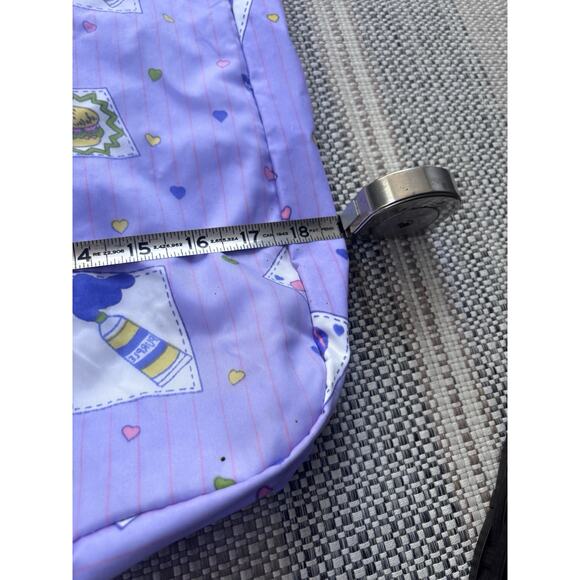 Vintage 90's Y2K Dance Travel Garment Bag Duffel Toiletry Zipper Purple Girls - Picture 7 of 11